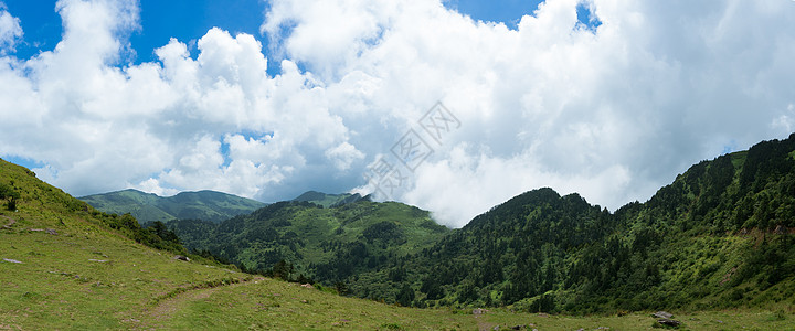 地理课件素材神农顶的高海拔风光背景