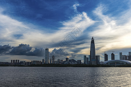 深圳湾风云城市公园海高清图片