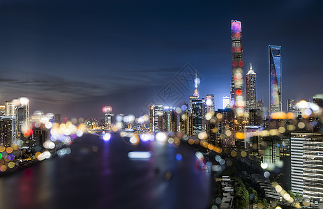 上海中心大厦夜景城市夜景背景