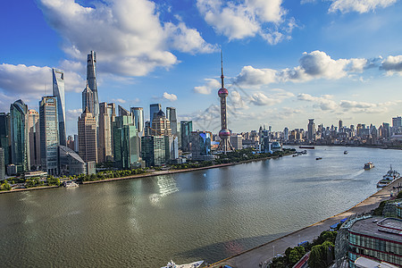 户外风景陆家嘴背景