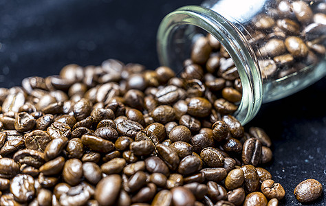 咖啡豆浓香咖啡高清图片