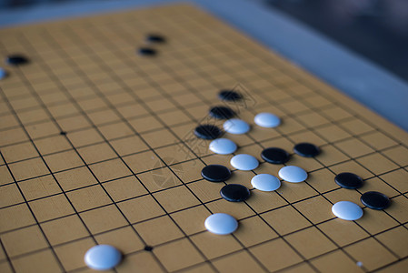 围棋对弈棋牌竞赛高清图片