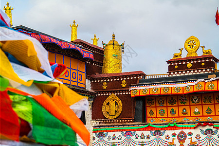 藏式大昭寺背景