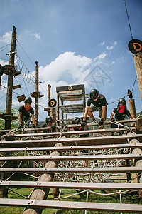 团队登山团队建设野外拓展背景