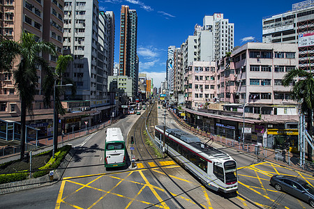 城市街景香港元朗背景