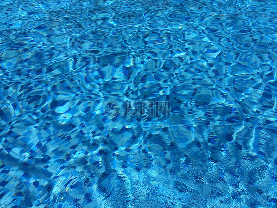 夏天梦幻泳池纹理蓝色背景图片