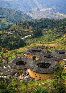 福建土楼背景