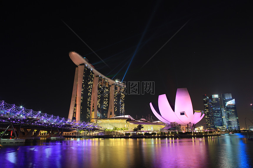 新加坡夜景图片