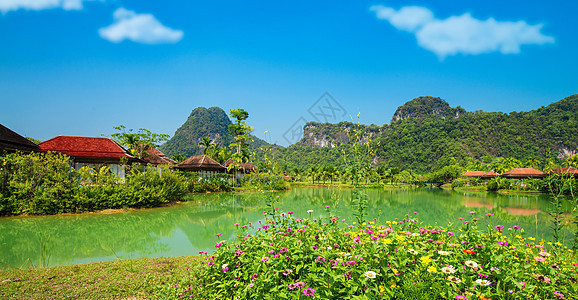 山庄风景图片