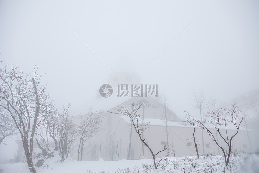 雪屋雪景素材图片