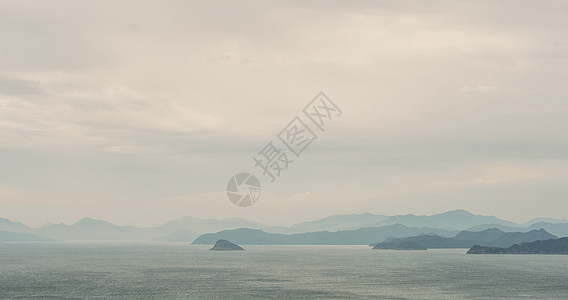 海景天空深圳大小梅沙海岛远望风景背景