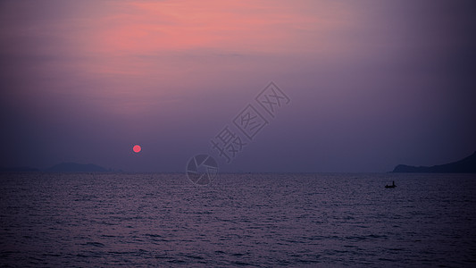 南澳杨梅坑海上日出美景背景图片