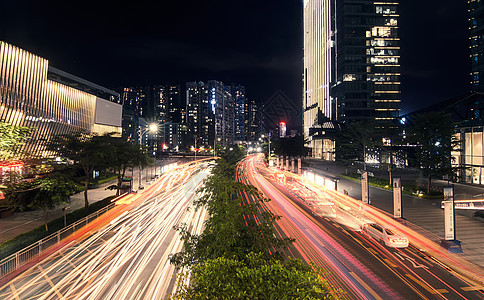 城市车轨夜景图片背景图片