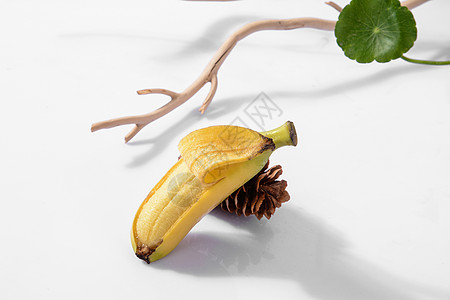 单个水果素材香蕉背景