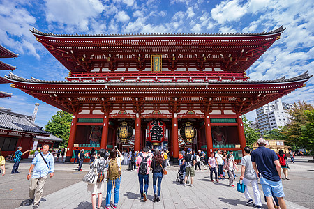 日本东京神社日本东京浅草寺背景