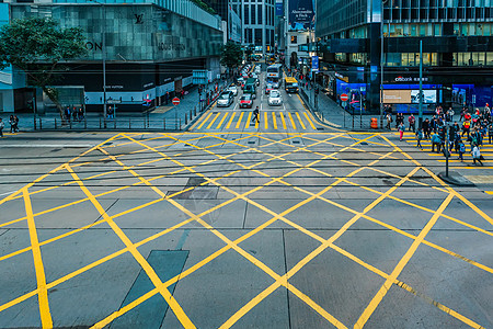 商务大楼香港街头背景