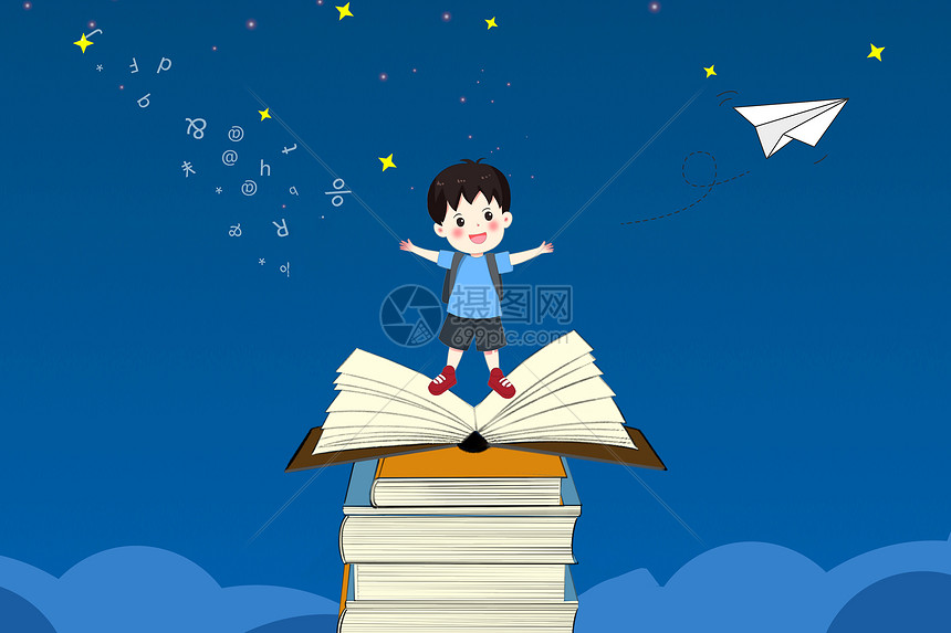 阅读书籍的小孩图片素材_免费下载_jpg图片格