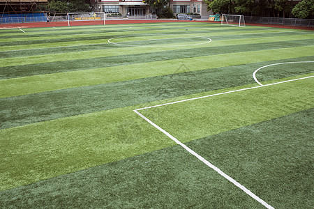 足球场绿茵草坪背景图片