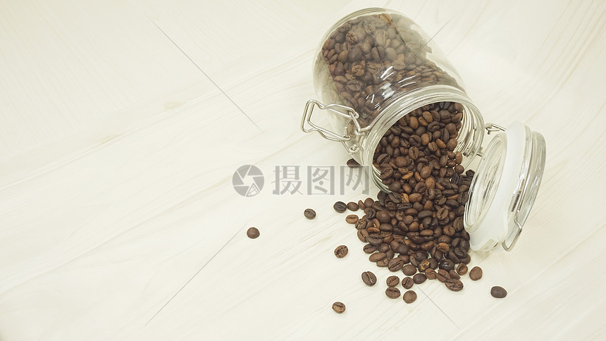 咖啡豆茶具图片