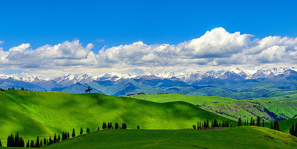 山间风光骑行于山间背景