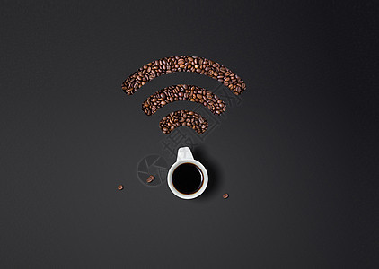 WIFI咖啡背景图片