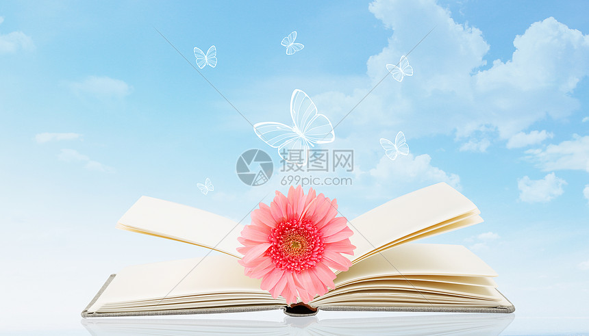 创意背景 教育文化 书香.