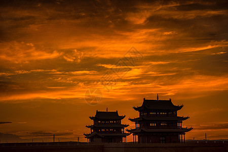 嘉峪关素材嘉峪关城楼背景