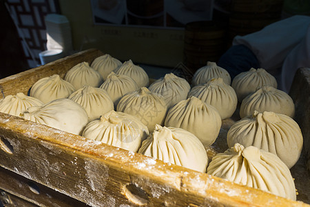 中国元素美食汤包背景图片