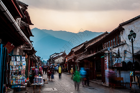 历史建筑云南大理古城背景