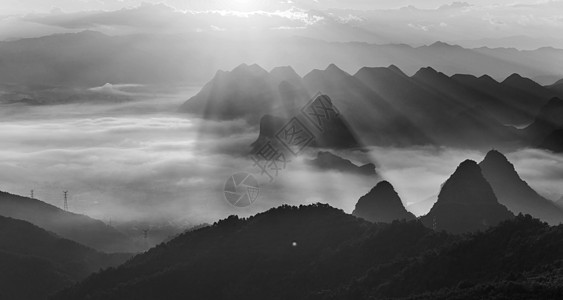 清新自然风景梦幻桂林背景