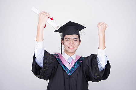 高中男生毕业教育学生底图背景