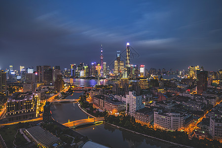 浦东夜景金融上海高清图片