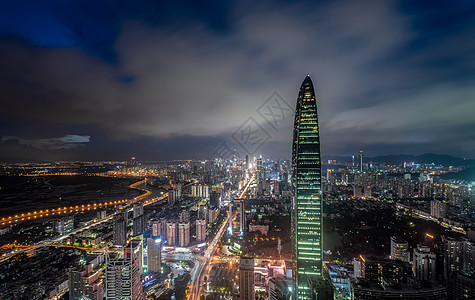 深圳夜景城市建筑风光图片