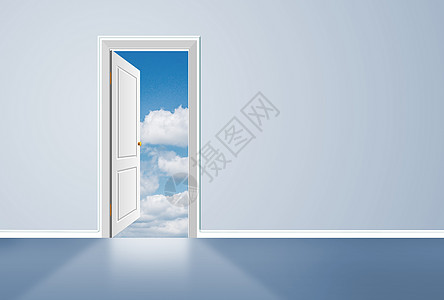 门白色门外的世界设计图片
