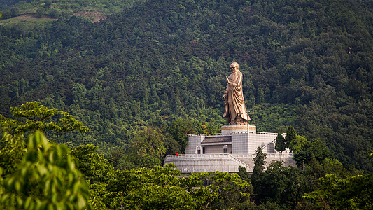 终南山老子像背景