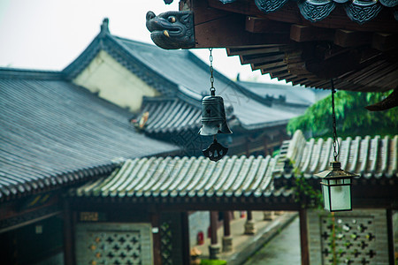 青海寺庙中国古典园林背景