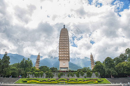 大理崇圣寺三塔图片