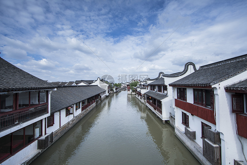 极简中国风徽派建筑图片