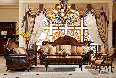 欧式风格客厅家居沙发高清图片
