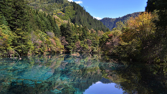 九寨沟五花海风景照片图片