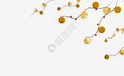 中国风纯色中秋月饼创意图片背景