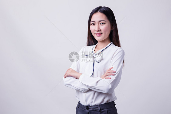 美丽自信职业女性棚拍图片