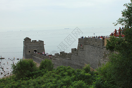 虎山长城海上长城背景