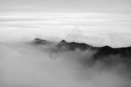 梵净山云海贵州铜仁梵净山水墨画风景照背景