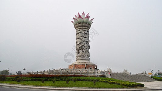 陕西华山景区建筑实拍图片