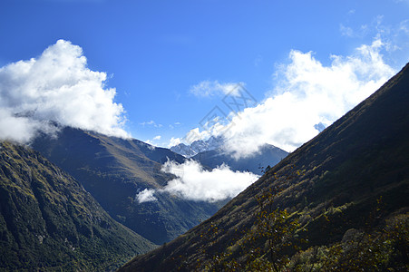 十月风景四川甘孜州新都桥自驾风景照背景