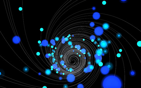 星光璀璨蓝色黑色轨迹线高清图片