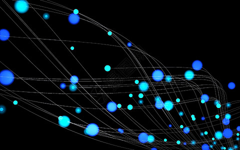 星光璀璨蓝色黑色轨迹线高清图片