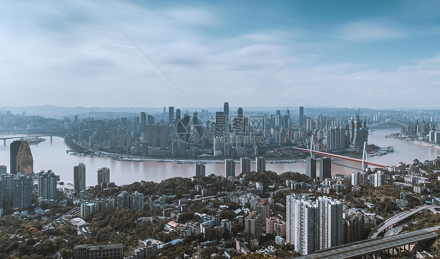 重庆城市中心远景风光图片