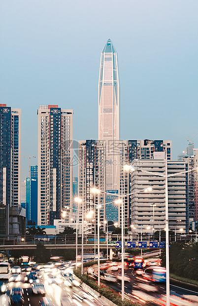 繁华的现代都市素材图片图片